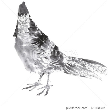 金雞金水墨畫 65268304