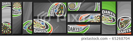 Vector set of Darts Banners Vector set of Darts Banners 65268704
