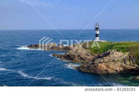 The Pancha island lighthouse, Galicia Spain 65269101