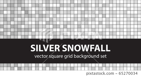 Square pattern set Silver Snowfall. Vector Square pattern set Silver Snowfall. Vector 65270034