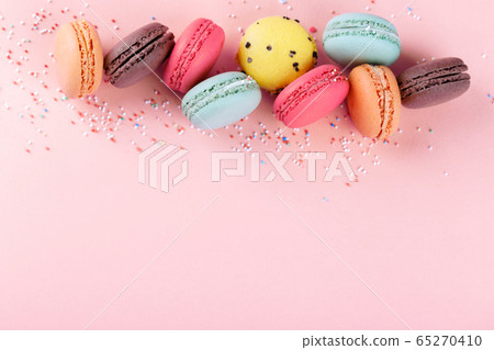 Colorful french macarons Colorful french macarons 65270410