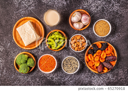 Estrogen-Rich Foods, Menopause Diet. 65270918