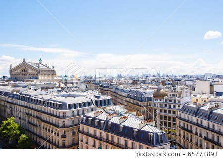 The Opera Garnier of Paris and city roofs, France 65271891