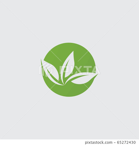 green leaf ecology logo vector - Stock Illustration [65272430] - PIXTA