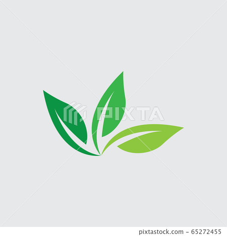 green leaf ecology logo vector - Stock Illustration [65272455] - PIXTA