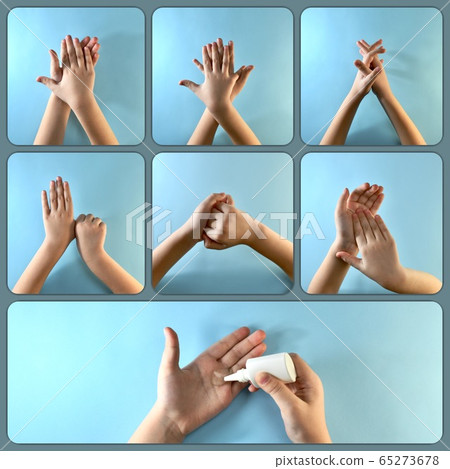 Collage instruction to use antiseptic gel when Collage instruction to use antiseptic gel when 65273678