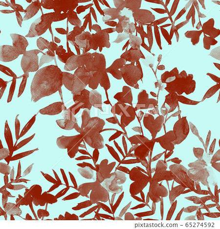 Watercolor floral seamless pattern 65274592