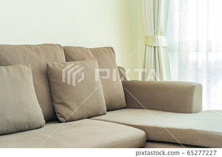Pillow on sofa decoration interior of living room Pillow on sofa decoration interior of living room 65277227