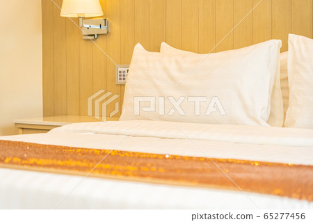 Pillow on bed decoration interior of bedroom interior 65277456