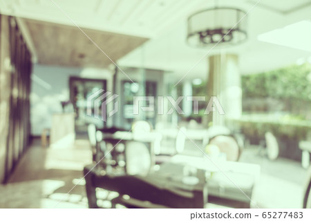 Abstract blur coffee shop and restaurant interior 65277483