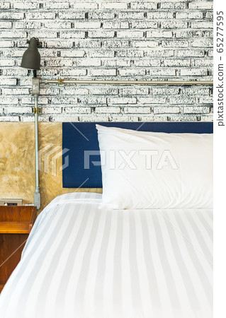 Pillow on bed decoration interior of bedroom interior 65277595