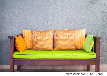 Pillow on sofa chair decoration interior Pillow on sofa chair decoration interior 65277686