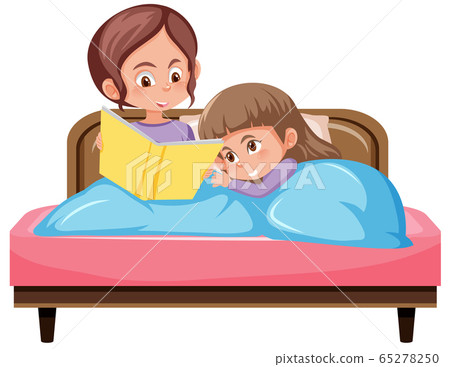 Mother and happy kid on white background - Stock Illustration [65278250 ...