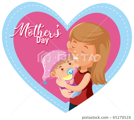 Template design for happy mother's day with mom Template design for happy mother's day with mom 65278528