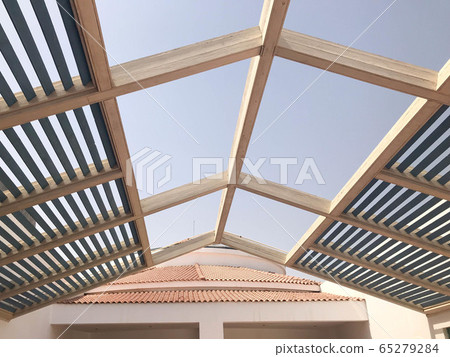 Modern designer trendy triangular roof 65279284