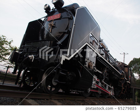 D51 steam locomotive on display at Senba Park in Senba Lake, Mito City, Ibaraki Prefecture 65279885