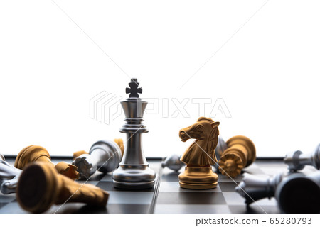 chess board game concept of business ideas and 65280793