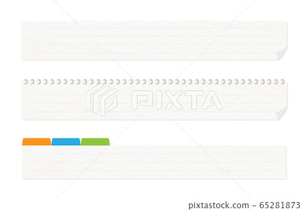 Simple paper telop base, white background, ruled line, 3 piece set Simple paper telop base, white background, ruled line, 3 piece set 65281873