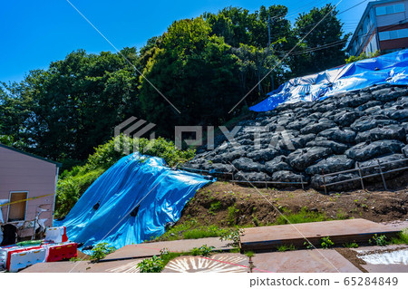 Residential area collapsed first aid image 65284849