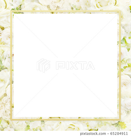 Background-frame-white roses 65284911