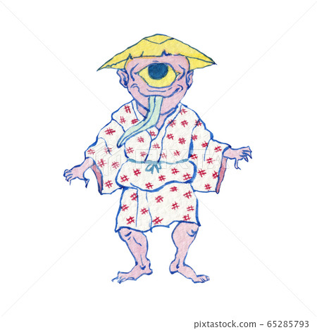 第一個孩子洋海出沒日本水彩插圖 65285793