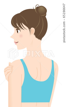 Female back beauty - Stock Illustration [65286647] - PIXTA