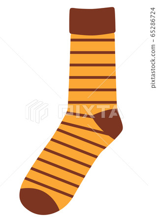 橙色邊框襪子 65286724