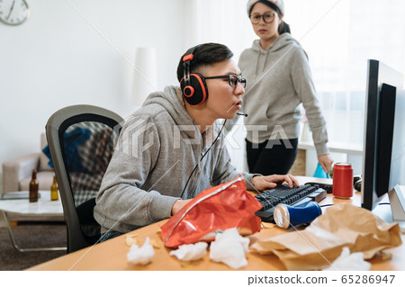 distrustful girlfriend annoyed with boyfriend distrustful girlfriend annoyed with boyfriend 65286947