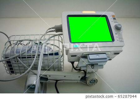 Medical monitor inside patient hospital room 65287044