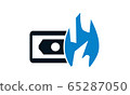 Money wast icon flat style vector illustration.	 65287050