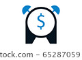 Money time icon. Earn time icon isolated vector illustration	 65287059