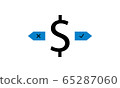 Money Decision icon concept vector image used for website.	 65287060