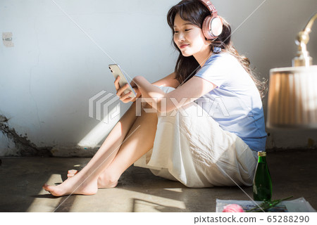 生活方式女性亞洲單畫像 65288290