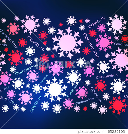 Seamless pattern with coronavirus cell symbol. - Stock Illustration ...