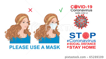 Coronavirus set elements for design. 65289109