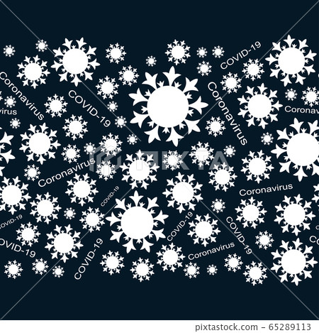 Seamless pattern with coronavirus cell symbol. - Stock Illustration ...
