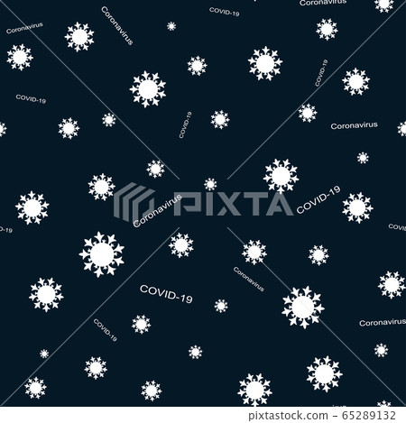 Seamless pattern with coronavirus cell symbol. - Stock Illustration ...