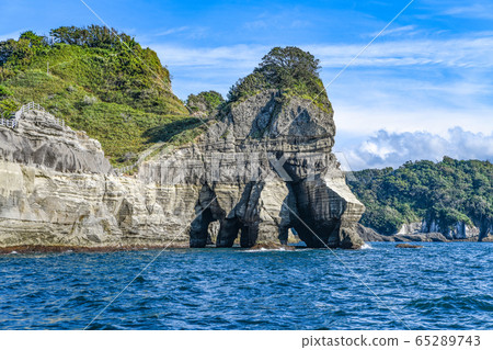 西伊豆山島巡遊船遊覽海岸線 西伊豆山島巡遊船遊覽海岸線 65289743