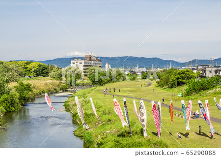 Carp streamers in Yada River, Aichi Prefecture 65290088