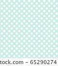 Polka dot seamless pattern. White dots on blue background. 65290274