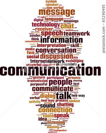 Communication word cloud Communication word cloud 65290495