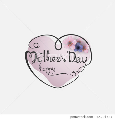 Happy Mother's Day Calligraphy Background with Happy Mother's Day Calligraphy Background with 65291525