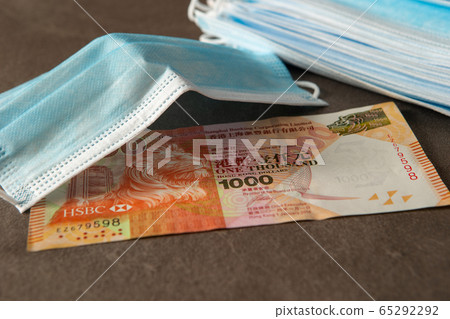 Hong Kong dollar and mask Hong Kong dollar and mask 65292292