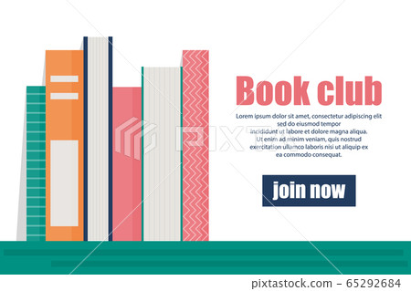 Books on the bookshelf vector isolated image 65292684