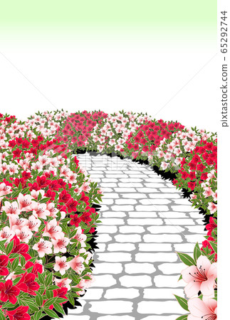 杜鵑花石路面綠色 65292744