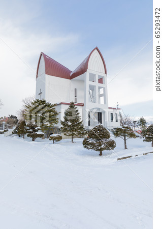 函館_聖約翰教堂的雪景 函館_聖約翰教堂的雪景 65293472