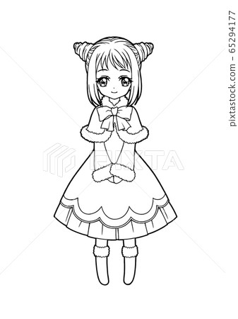 Girl coloring book / Shinyon-chan (no background) Girl coloring book / Shinyon-chan (no background) 65294177