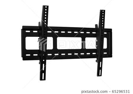 Black bracket for TV on a white background 65296531