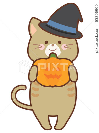 Cat in Halloween costume Cat in Halloween costume 65296909