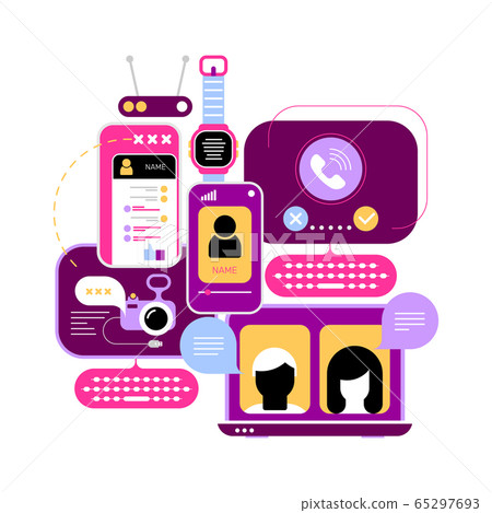 Online Chatting Vector Design Online Chatting Vector Design 65297693